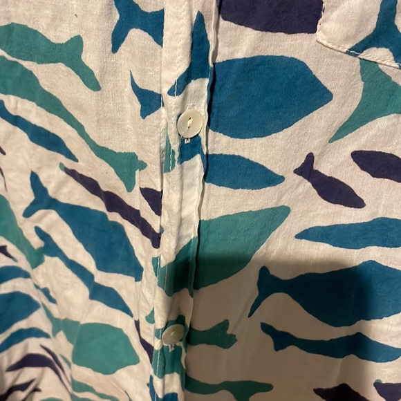 Roberta Roller Rabbit Fish shirt size M - Picture 5 of 6
